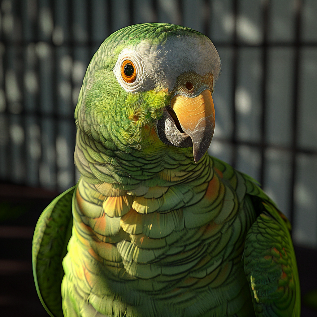 Ухоженный попугай